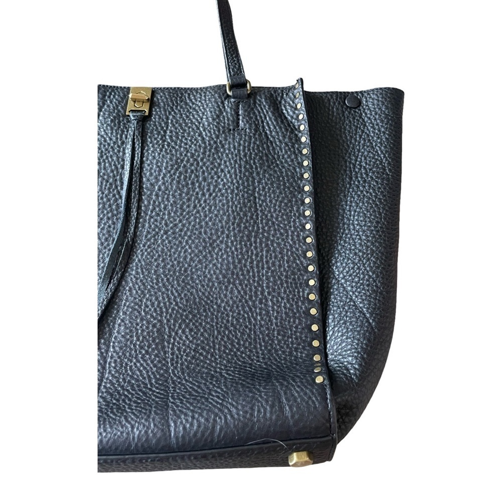 Rebecca Minkoff Darren Deep Large Black Leather Studded Tote Shoulder Bag - Picture 10 of 16